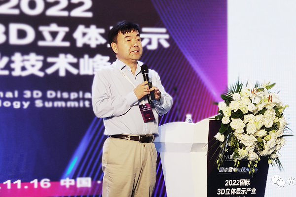 王勇竞博士参加国际3D显示产业技术峰会 透明显示是3D显示的更优解
