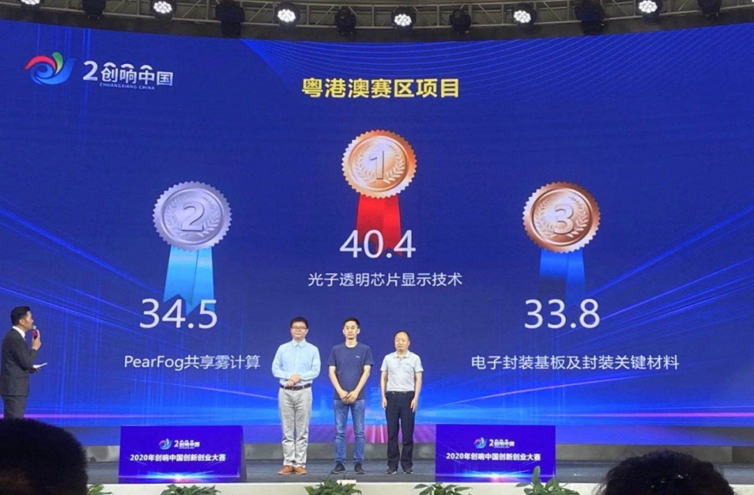 2020“创响中国”全球总决赛落幕，光子晶体科技喜获一等奖