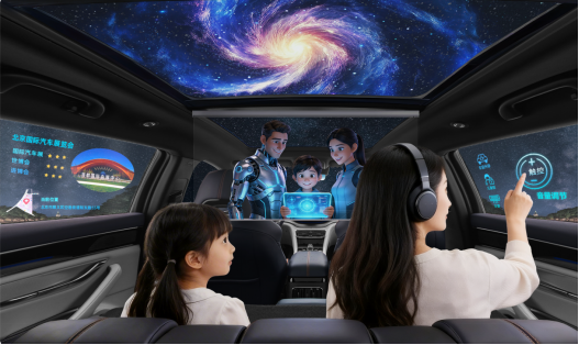 “全车透明交互式显示方案”全球首发